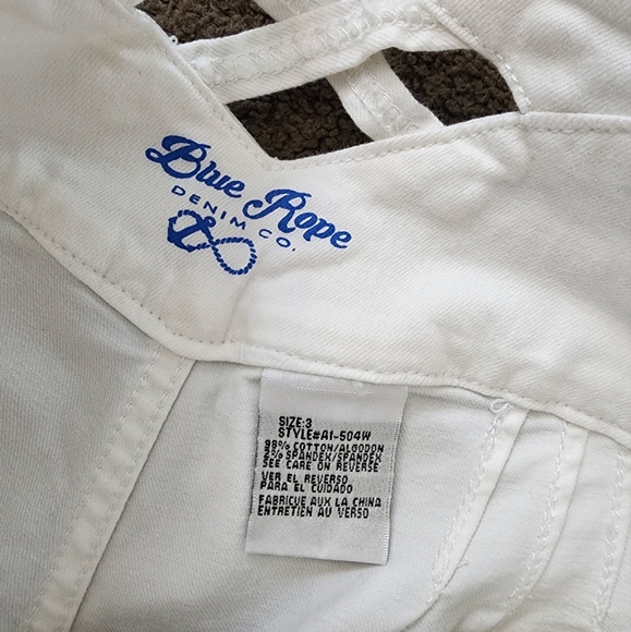 White Pocketless Jeans, Women's 3 - Picture 8 of 9